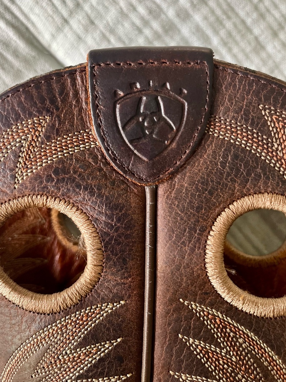 Classic Brown Leather Western Boots by Ariat - Picture 6 of 7